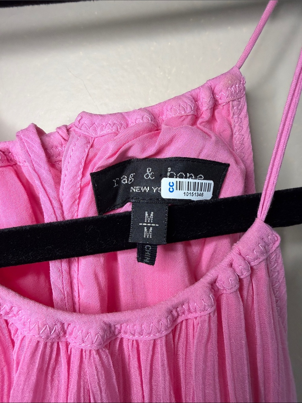 Lk NEW rag & bone pink Melody Halter Maxi Dress size medium - Picture 4 of 6